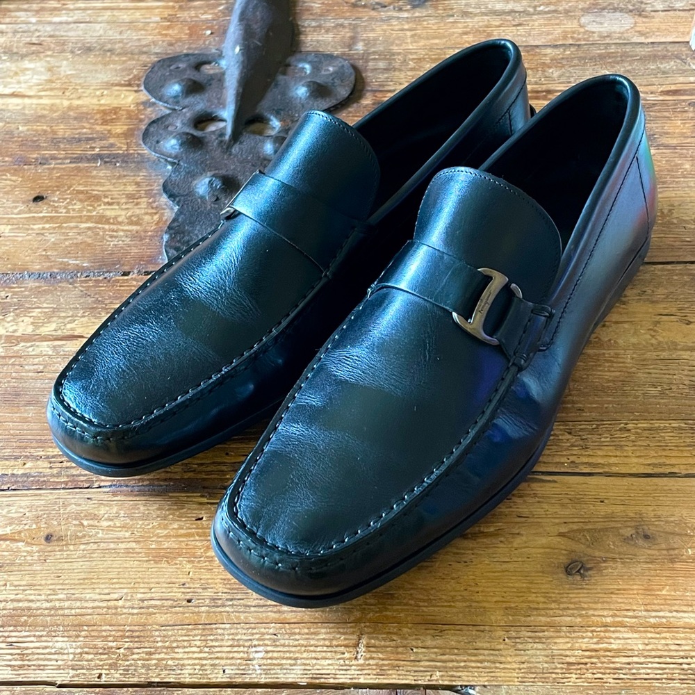 Salvatore Ferragamo Drivers Loafers Size 11 EXCELLENT Condition